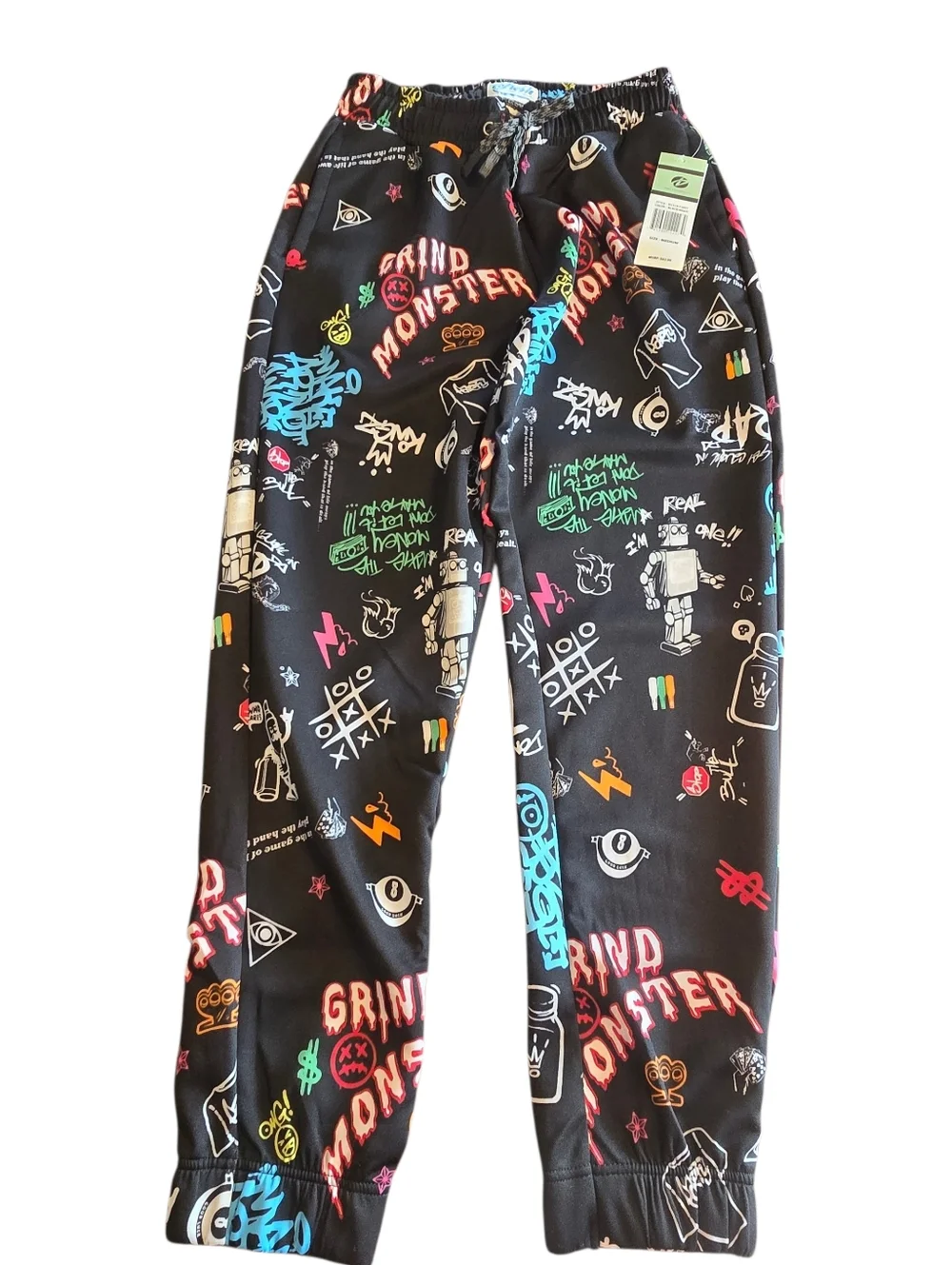 Fresh Prints Men's Medium Joggers Grind Monster NWT - Picture 2 of 7